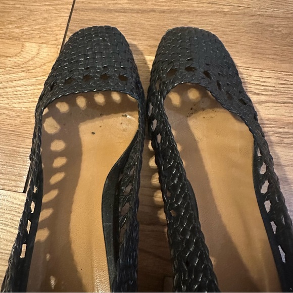 LOQ Leather Braided Black Pumps Size 39 - Picture 5 of 5